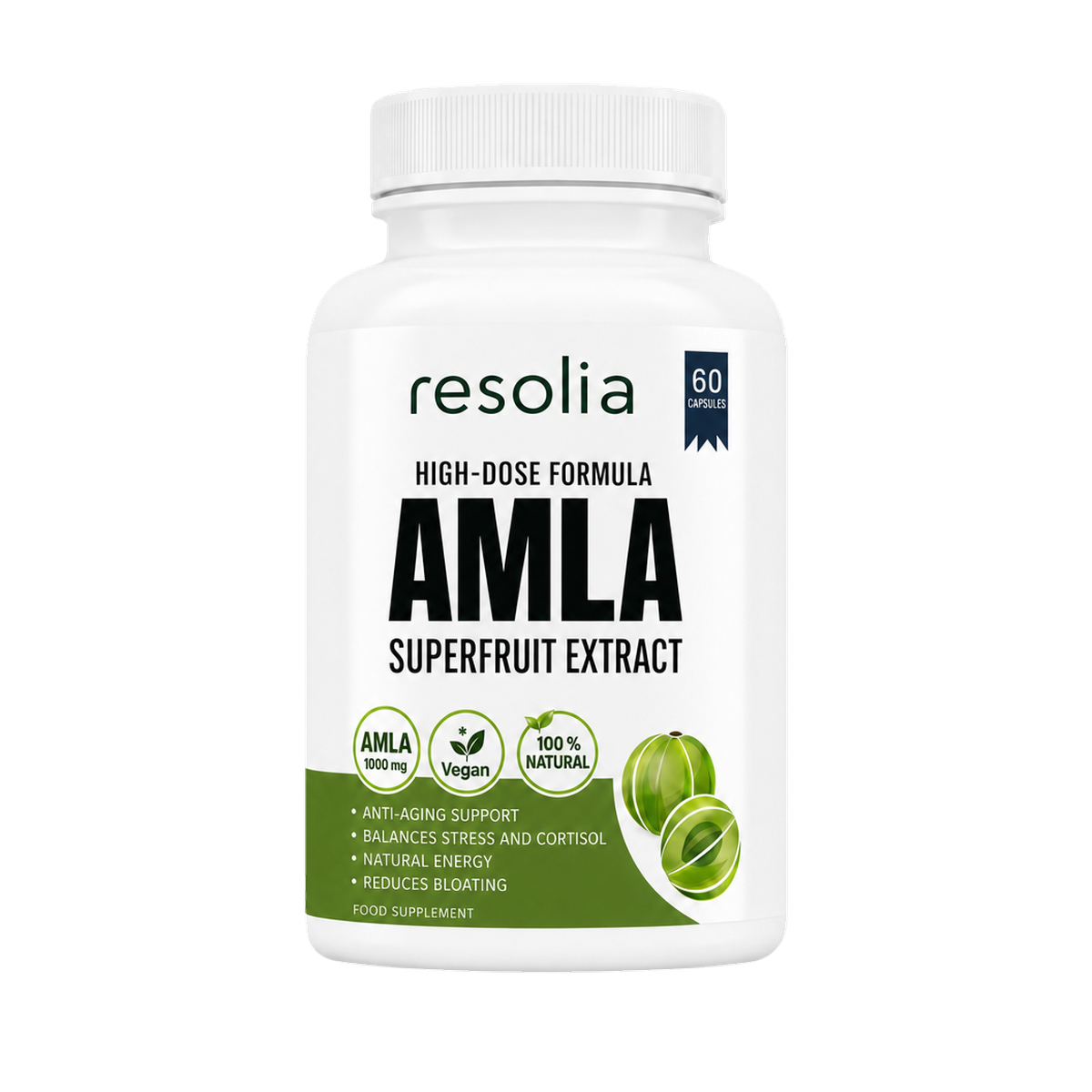 Resolia Amla Superfruit Capsules, 1 bottle