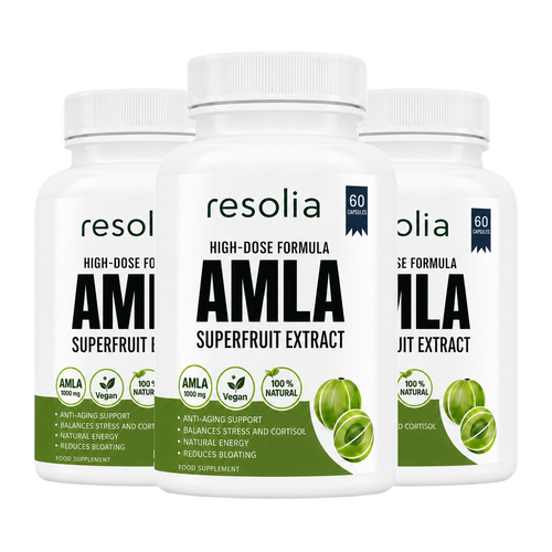 Resolia Amla Superfruit Capsules, 3 bottles