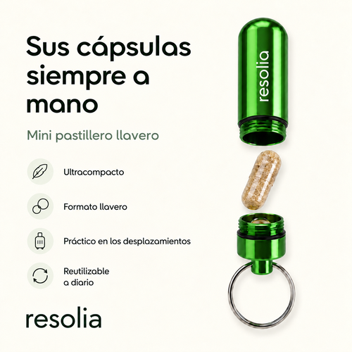 Mini pastillero llavero Resolia