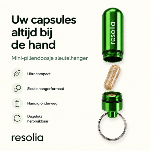 Mini-pillendoosje sleutelhanger Resolia